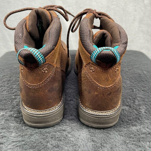 Ariat‎ Work Mid Lace SD Composite Toe Brown Leather Work Boots Size 8 B Womens - Picture 4 of 9